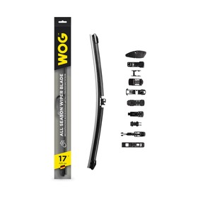 Щетка стеклоочистителя WOG 17"/425 мм, бескаркасная, 10 переходников 9259262