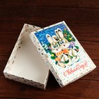 Коробка сборная крышка-дно с окном, "Зайки", 21 х 15 х 5,7 см 9110016