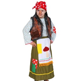 Карнавальный костюм «Баба-Яга дремучая», р. M, рост 128-134 см