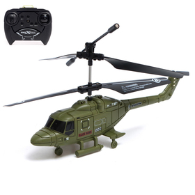 {{photo.Alt || photo.Description || 'Вертолет радиоуправляемый «Армия», заряд от USB, свет, цвет зелёный'}}