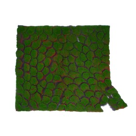 УЦЕНКА Мох искусственный, декоративный, полотно 1 × 1 м, рельефный, камни, зелёный на чёрном