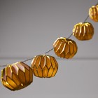 Гирлянда «Нить» 2 м с насадками «Фиолетовый фонарик», IP20, прозрачная нить, 10 LED, свечение тёплое белое, AAх2 7989811