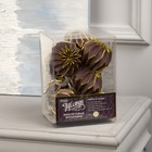 Гирлянда «Нить» 2 м с насадками «Фиолетовый фонарик», IP20, прозрачная нить, 10 LED, свечение тёплое белое, AAх2 7989811