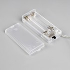 Гирлянда «Нить» 2 м с насадками «Фиолетовый фонарик», IP20, прозрачная нить, 10 LED, свечение тёплое белое, AAх2 7989811