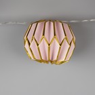 Гирлянда «Нить» 2 м с насадками «Розовый фонарик», IP20, прозрачная нить, 10 LED, свечение тёплое белое, AAх2 7989813