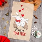 Полотенце Этель Happy together 40х73 см, 100% хл, саржа 190 гр/м2 7830439 - фото 7021677