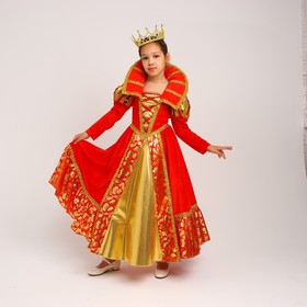 Карнавальный костюм «Королева», платье, корона, р. 32, рост 110-116 см