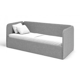 Кровать-диван Rafael 180х80 см, серая рогожка, боковина большая