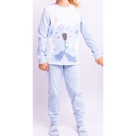 Пижама: футболка, брюки для девочки, рост 134 см, цвет мультиколор
