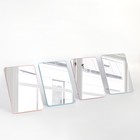 Зеркало складное-подвесное, зеркальная поверхность 16,5 × 23 см, цвет МИКС - фото 6999193