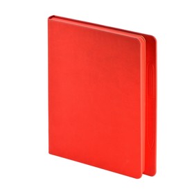 Ежедневник недатированный А5, 120 листов MEGAPOLIS MAGNET, твёрдая обложка, искусственная кожа, красный