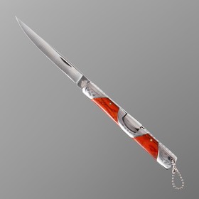 Нож складной "Лис" сталь - 420, рукоять - сталь/дерево, клинок - 11 см