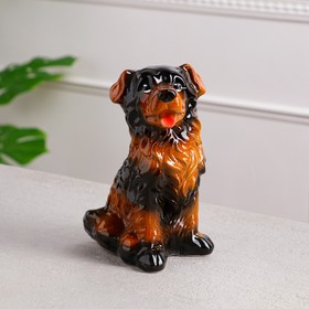 Копилка "Собака Каштанка", коричневая, 22 см