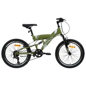 Велосипед 20" Progress Sierra FS RUS, цвет хаки, размер 13"