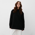 Худи женское MINAKU: Casual Collection цвет черный, р-р 42-44 - фото 46004