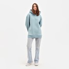 Худи женское MINAKU: Casual Collection цвет серо-голубой, р-р 46-48 - фото 46926