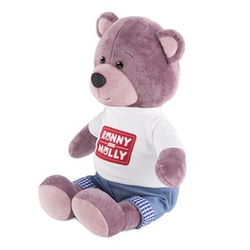 Мягкая игрушка "Мишка Ронни в футболке с логотипом", 21 см RM-R004-21