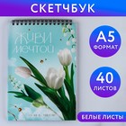 Скетчбук А5, 40 л 100 г/м2 «Живи мечтой» 9240900 - фото 6705576