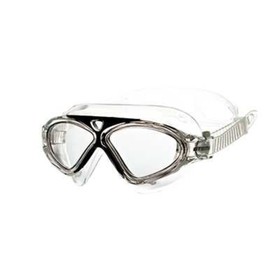 Очки-полумаска для плавания Atemi Z201, силикон, цвет чёрный/серый