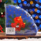 Салфетки бумажные Art Bouquet Rondo "Новогодние шары на синем", 3 слоя, d 32, 12 шт - фото 802452425