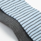 Набор колготок Крошка Я «Полоска», рост 68-74 см, цвет серый/голубой - фото 107858447