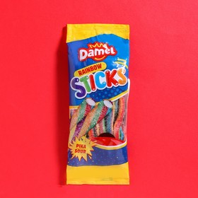 Мармелад жевательный DAMEL Палочки Разноцветные в сахаре,100г
