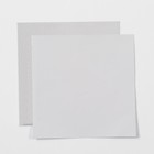 Фольга для конфет, белая, 10 х 10 см 100 шт 7819250