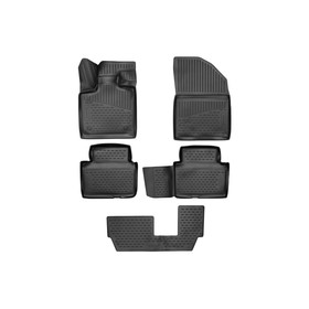 Коврики 3D в салон EXEED VX 2021- Кроссовер, 5шт. (полиуретан) 9306840