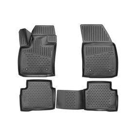 Коврики 3D в салон GEELY Tugella 2021- Кроссовер, 4шт. (полиуретан) 9306851