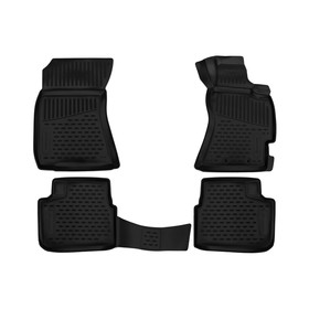 Коврики 3D в салон SUBARU Forester 3 (SH) AK,MK,4WD,2007-2012,прав руль,4 шт.(полиуретан) 9306901