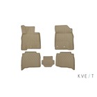 Коврики KVEST 3D в салон LEXUS LX, 2015-, 5 шт., полиуретан, бежевый 9307172 - фото 115861