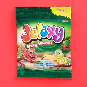 Мармелад жевательный Jelaxy Worms червячки кисло-сладкие, 80 г