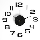 Часы-наклейка, серия: DIY, "Данбери", плавный ход, d-30 см, 1 ААА, черные - фото 5843436