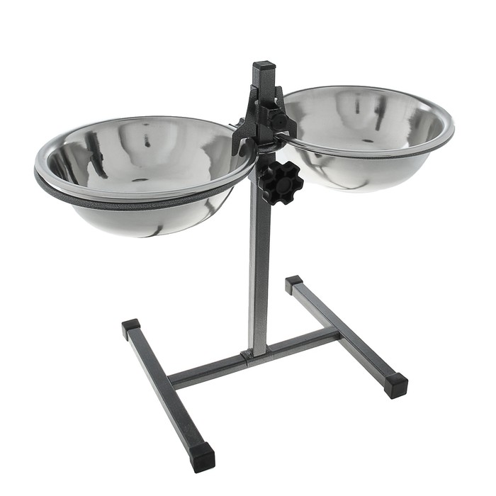 Stand "Rex" outdoor, height of 47 cm, two bowls for 2,250 l