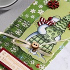 Конверт ручной работы "С Рождеством и Новым Годом!" снеговик, елка, снежинки 9308571