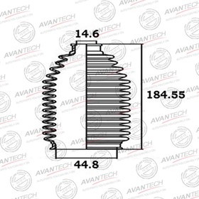 Пыльник рулевой системы Avantech BS0106 7658565