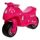Толокар «Мой первый мотоцикл», цвет розовый - фото 107805546