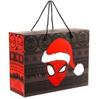 Пакет-коробка"Happy New Year" 15х40х30 см, Человек-Паук 7811087