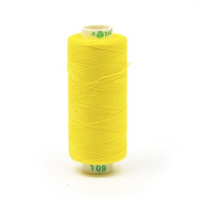 Нитки Dor Tak 40/2, 400 ярд, цвет №109 жёлтый, 10 шт в уп.