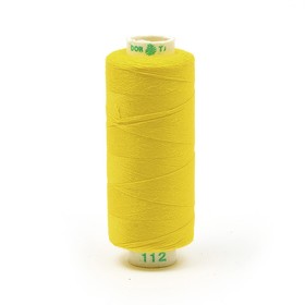 Нитки Dor Tak 40/2, 400 ярд, цвет №112 жёлтый, 10 шт в уп.