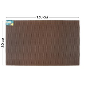 Коврик eva универсальный Eco-cover, Соты 130 х 80 см, коричневый