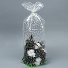 Пакет подарочный с жёстким дном «С Новым годом», 14 х 14 х 60 см 7059308