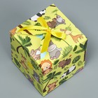 Коробка складная «Зверята», 12 х 12 х 12 см 9227627