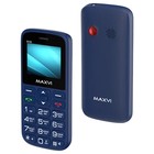 Сотовый телефон Maxvi B100, 1.77", 2 sim, microSD, 600 мАч, синий 9328410 - фото 5861772