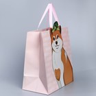 Пакет подарочный «Собака», 30 × 30 × 15 см 7489512