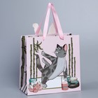 Пакет подарочный «Йога», 22 × 22 × 10 см 7489516