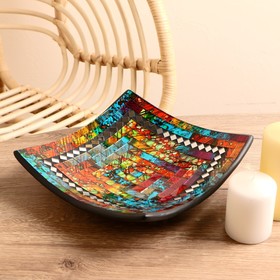 Тарелка декоративная 25х25х6 см, керамика