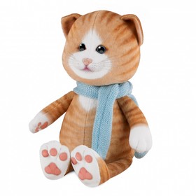 Мягкая игрушка "Кот Рыжик в шарфе", 20 см MT-MRT022211-1-20
