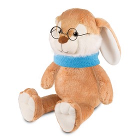 Мягкая игрушка «Кролик Эдик в шарфе и в очках», 20 см