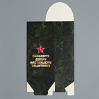 Коробка складная «Защитнику», 9 х 19 х 6 см 9271076